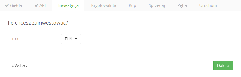 Konfiguracja KryptoBota - krok 2